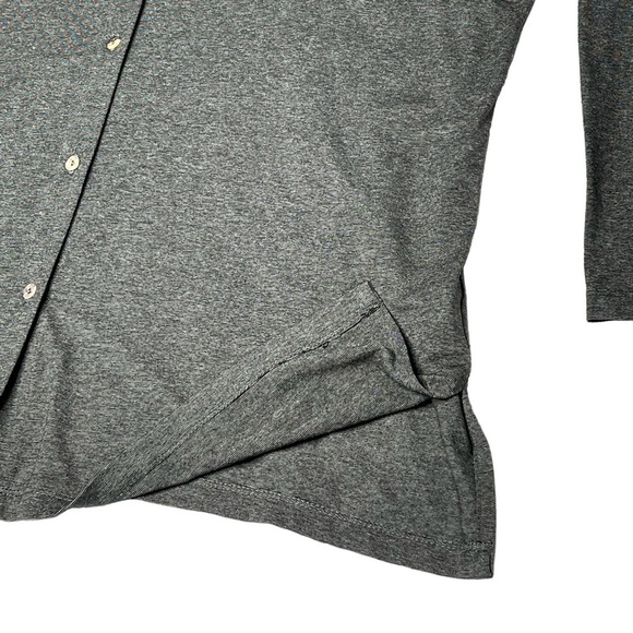 NWT BY JJ Women's Long Sleeve Button Down Grey Stretch Blouse Top Size L - Picture 10 of 16